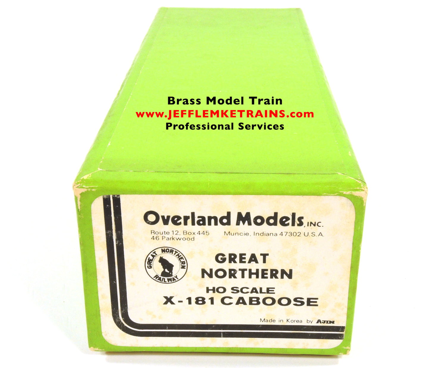 HO Scale Brass Overland Models OMI 1109 Great Northern Railway X-181 Caboose made by Ajin Precision of Korea 1980