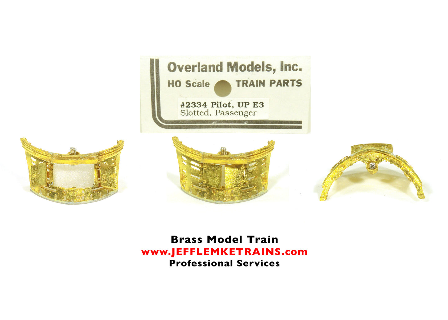 HO Scale Brass Overland Models OMI 2334 Pilot Union Pacific E3 Slotted Passenger