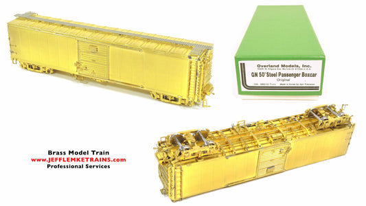 HO Scale Brass Overland Models OMI 3083 Great Northern 50 Foot Steel Passenger Boxcar by Ajin Precision of Korea 1987