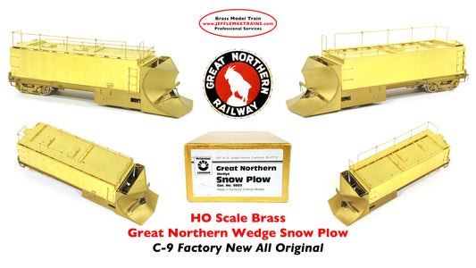 HO Scale Brass Oriental Ltd 0603 Great Northern Wedge Snow Plow made by Oriental Models of Korea 1987
