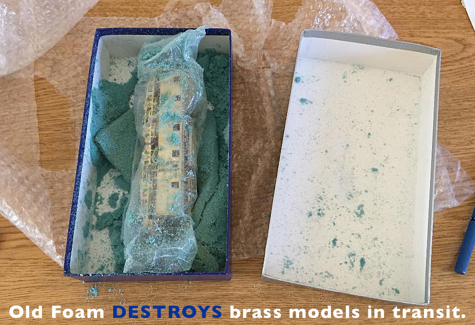 Remediating Foam Damage on Brass Model Trains by Jeff Lemke Trains, Inc.
