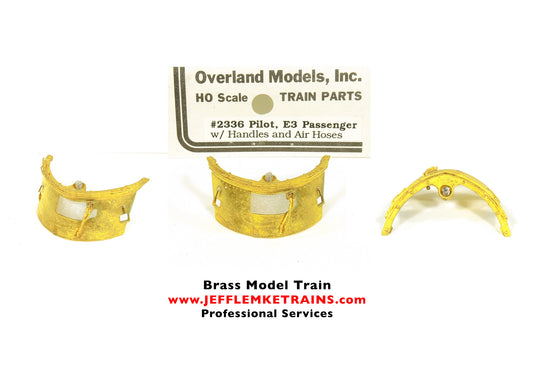 HO Scale Brass Overland Models OMI 2336 Pilot E3 Passenger with Handles and Air Hoses