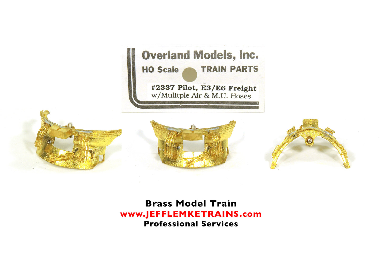 HO Scale Brass Overland Models OMI 2337 Pilot E3 E6 Freight with Multiple Air and MU Hoses