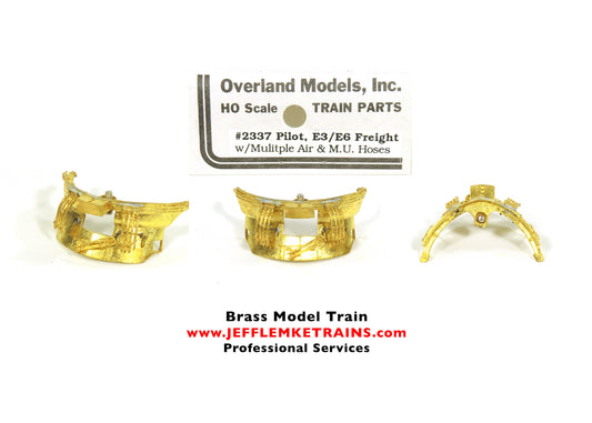 HO Scale Brass Overland Models OMI 2337 Pilot E3 E6 Freight with Multiple Air and MU Hoses
