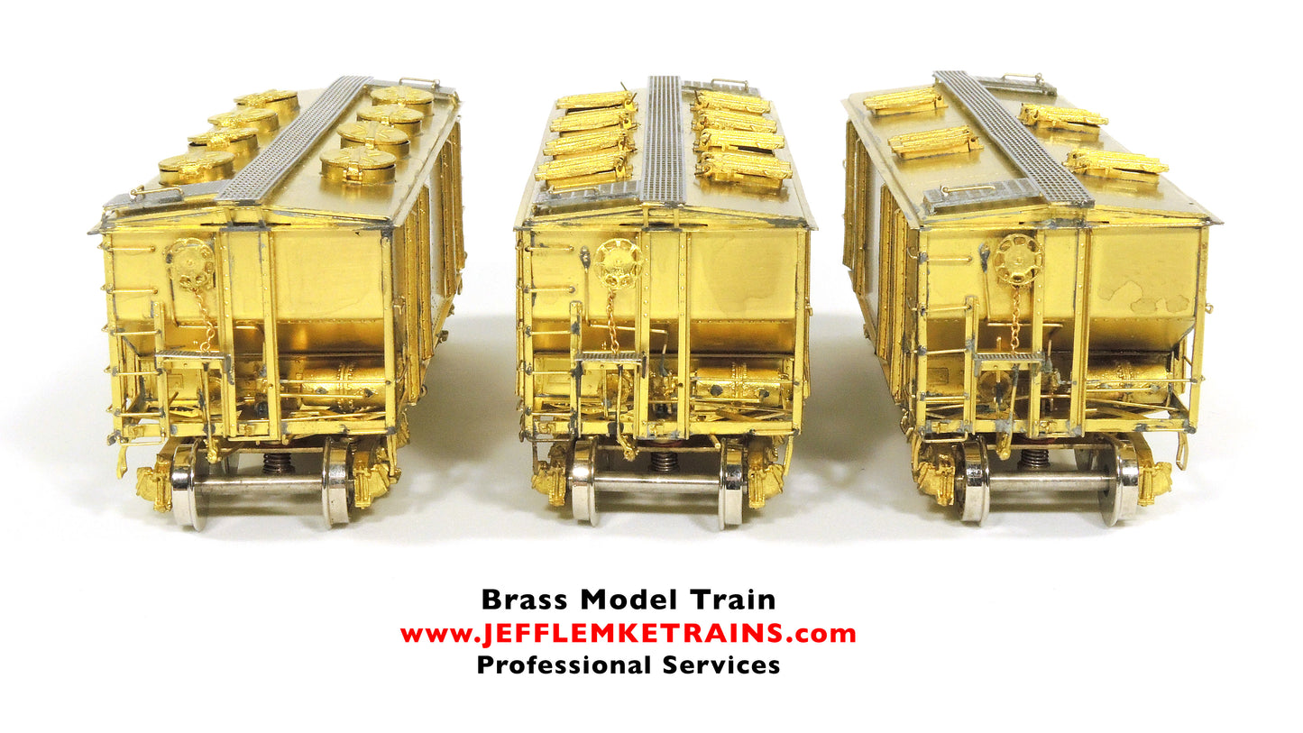 HO Scale Brass Overland Models OMI 3075-3076-3077 Great Northern Sand Cars by Ajin Precision of Korea 1987