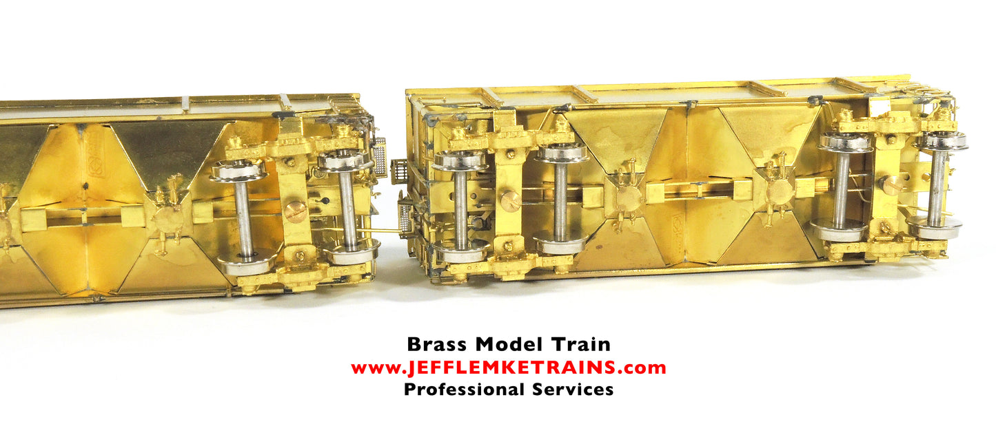 HO Scale Brass Overland Models OMI 3075-3076-3077 Great Northern Sand Cars by Ajin Precision of Korea 1987