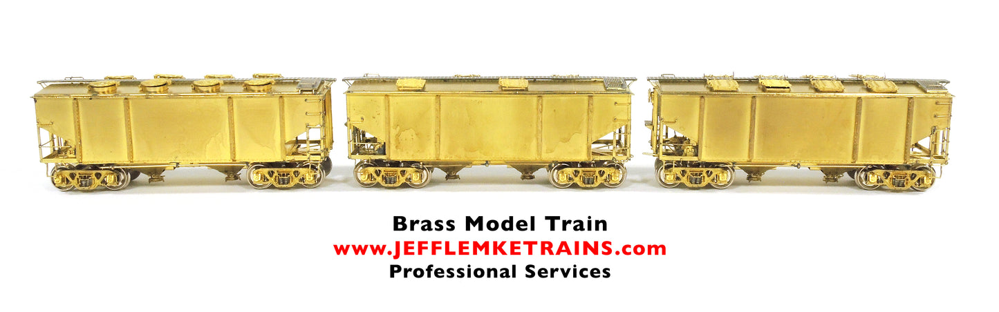 HO Scale Brass Overland Models OMI 3075-3076-3077 Great Northern Sand Cars by Ajin Precision of Korea 1987