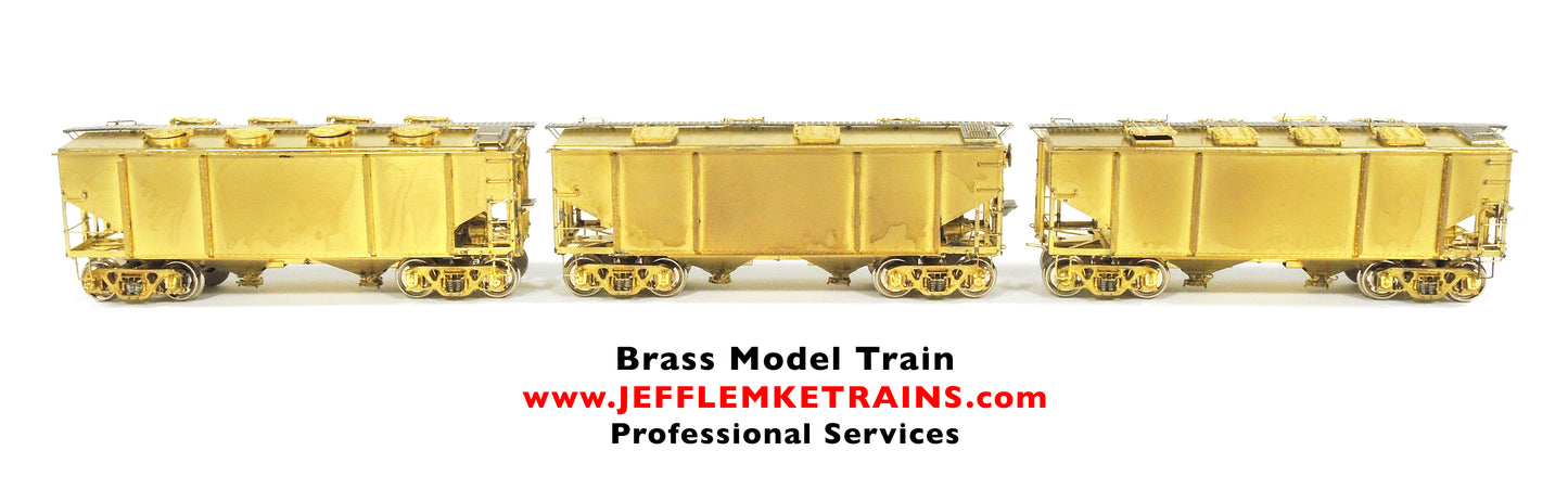 HO Scale Brass Overland Models OMI 3075-3076-3077 Great Northern Sand Cars by Ajin Precision of Korea 1987