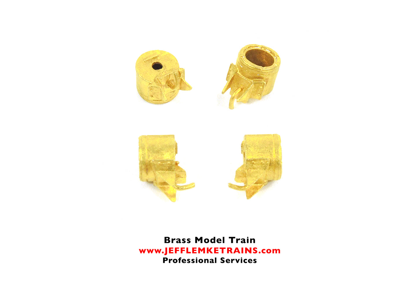 HO Scale Brass Set of Four (4) Overland Models Southern Pacific Barrel Headlights from the EMD SD7/SD9 Run of 1989 by Ajin Precision