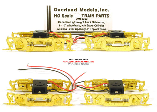 HO Scale Brass Overland Models OMI 2303 Canadian ALCO Lightweight Truck Sideframe Set